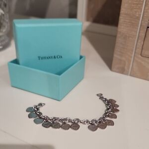 Tiffany & Co. Silver Heart Charm Bracelet